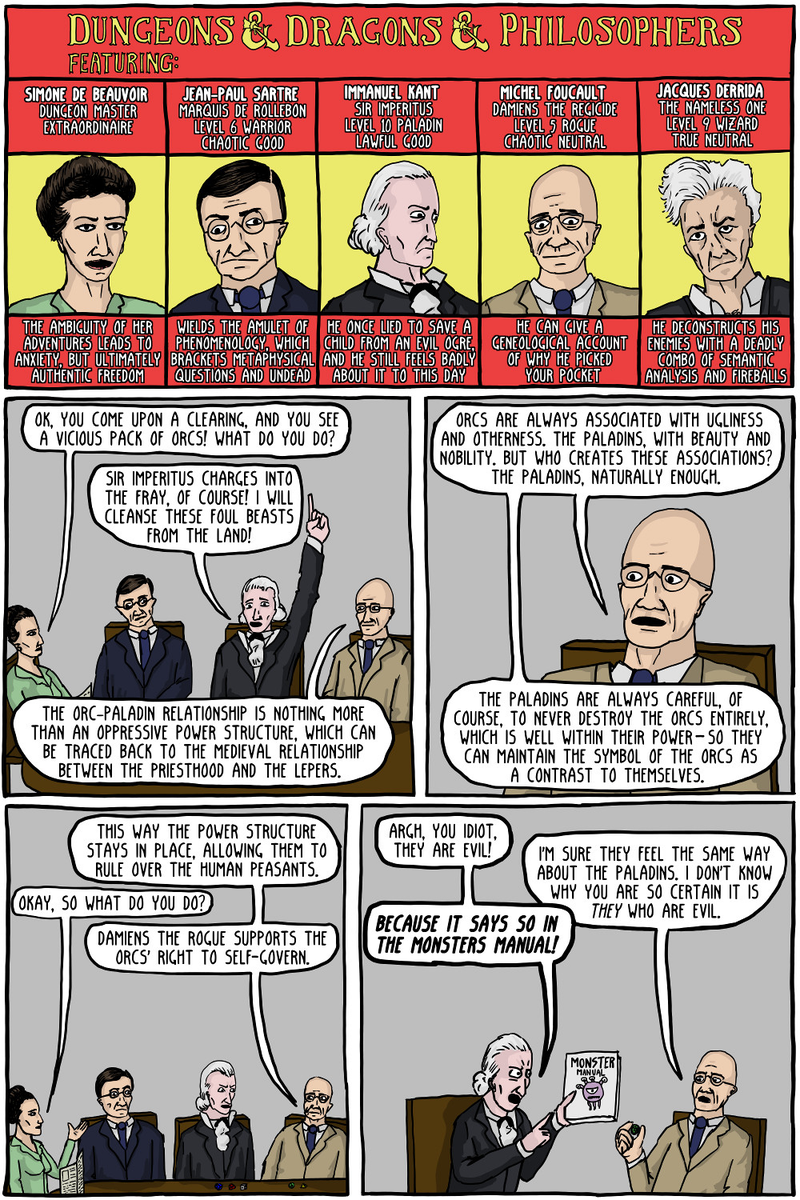 Illustration for article titled Existential Comics: D&D and Philosophers